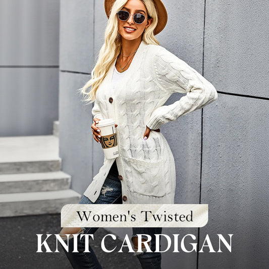 Women's Autumn Midi-Length Knit Sweater 🧥 – Layers Over Tees/Under Coats, Ideal for Office & Brunch Gatherings 💼