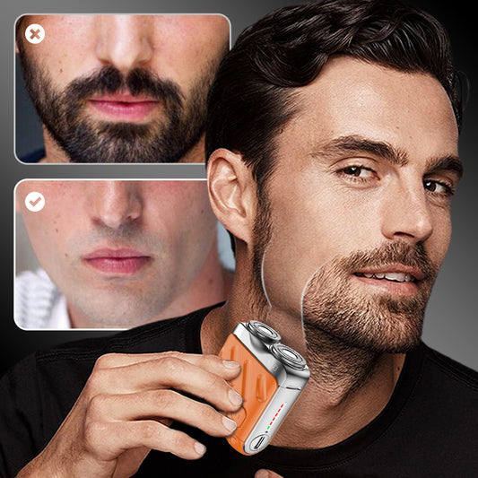⚡ 65% OFF Flash Sale!Double-Ring Portable Shaver – Perfect Gift for Every Guy