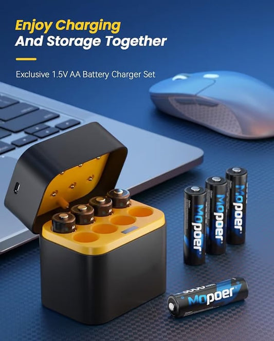 ✨2025 HOT SALE 49% OFF🔋Li-ion Battery with Integrated Charging Storage Box💡Overcharge protection