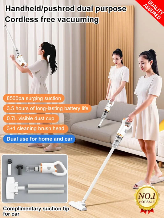 🔥2025 New! 69% Off Multifunctional 3 - in - 1 Vacuum: 6000PA Suction for Home & Car