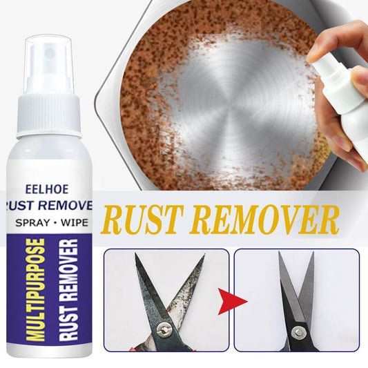 💪Powerful Rapid Rust Remover Spray – No Scrubbing, Safe for Iron/Steel/Home Hardware