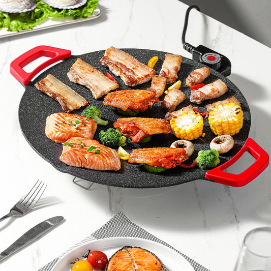 🔥 50% OFF! Free shipping! 🔥 🍳 Non-stick electric griddle ✨ Suitable for indoor and outdoor use ⚡ Key features: ✅ Large surface area (40x25 cm) - can grill 4 servings at the same time ✅ Adjustable temperature (80-230°C) ✅ Easy to clean
