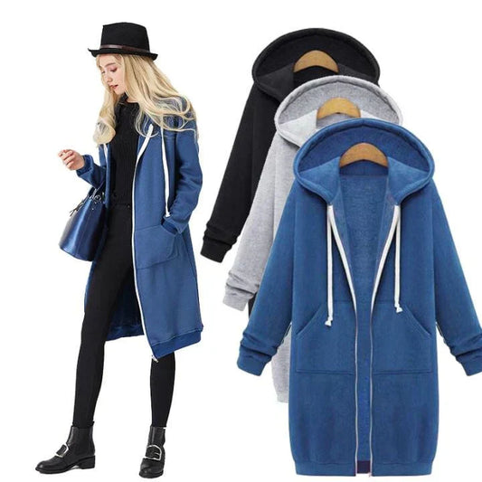 Women's Casual Zip-Up Fleece Hoodie 🧥✨ – Cozy Warm Zip Hoodie, Perfect for Daily Wear & Outdoor Activities