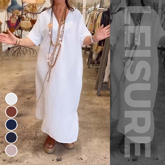 🌴 A light choice for summer|Loose slit dresses, let the wind and sunshine become part of the outfit