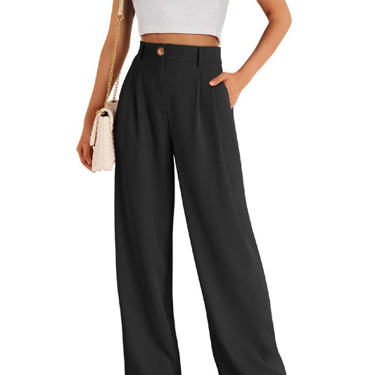 🌸Spring Blowout! 64% Off 👖Women's High-Waist Straight Leg Trousers — Effortless Style