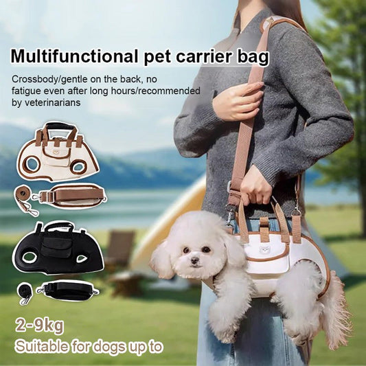 🐶🎒 2-in-1 Portable Breathable Pet Carrier – Sling + Backpack | Anywhere, Anytime!