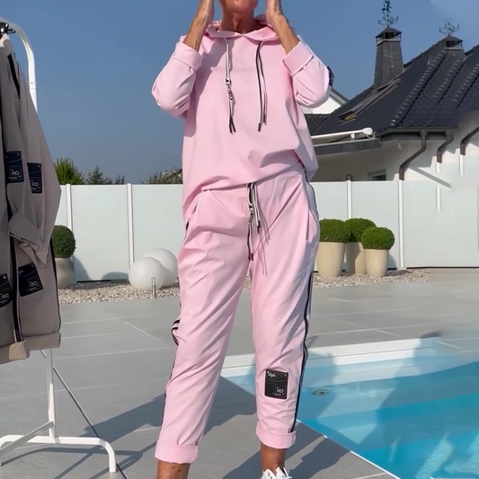 🛋️ Casual two-piece set | Sweatshirt with sweatpants, the laziness is just right