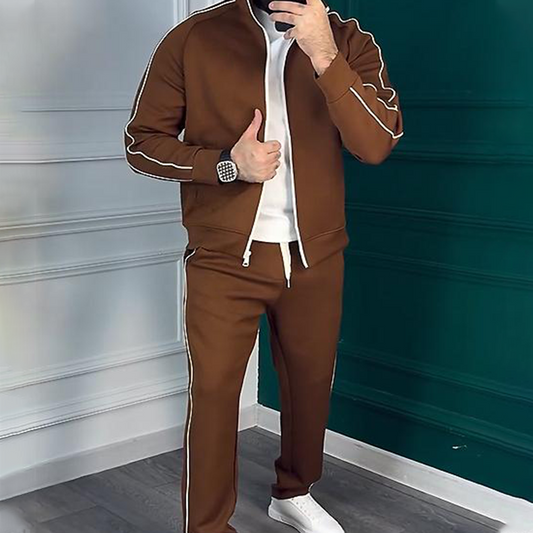 🏃 Classic Side Stripes Tracksuit – Retro Sporty Style for Men/Women