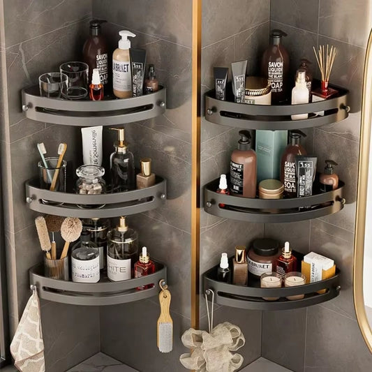 🏠 Bathroom Triangle Shelf – Easy Install, Rustproof for Storing Shampoo/Soap in Bathroom 🧴 5.