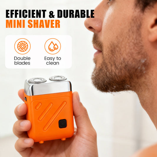 Efficient Durable Mini Shaver – Low-Noise Operation, Sharp Blade No Hair Residue, Mini for Pocket