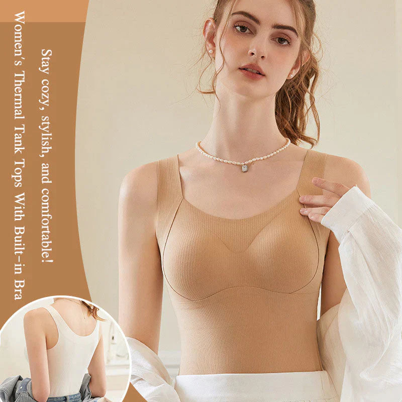 💖Christmas Sale - 50% OFF🌹[Women’s Gift] Thickened Warm Tank Top with Shelf Bra
