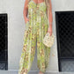🌴 Summer Sale! Cooper's color-blocked printed baggy jumpsuit is cool to go out on the street ✨
