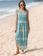 🎉Holiday Sale-60% Off🌷Summer Dresses Maxi Dress Vacation Beach Sundresses with Pockets
