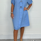 👗2025 Hot Sale💖Plus Size Button Up Tunic Dress