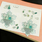 🌊Snowflake-Shaped Sea Glass Friendship Decor ❄✨ – Nature-Shaped, Handcrafted for Cherished Bonds