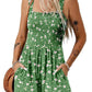 🌺Summer Hot Sale 65% OFF💐Women's Summer Square Neck Sleeveless Loose Casual Short Smocked Romper✨