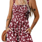 🌺Summer Hot Sale 65% OFF💐Women's Summer Square Neck Sleeveless Loose Casual Short Smocked Romper✨