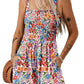 🌺Summer Hot Sale 65% OFF💐Women's Summer Square Neck Sleeveless Loose Casual Short Smocked Romper✨