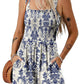 🌺Summer Hot Sale 65% OFF💐Women's Summer Square Neck Sleeveless Loose Casual Short Smocked Romper✨