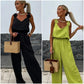 💕 5% off for a limited time! Women's sleeveless wide-leg jumpsuit|slim and versatile, the first choice for summer commuting and leisure