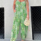 🌴 Summer Sale! Cooper's color-blocked printed baggy jumpsuit is cool to go out on the street ✨