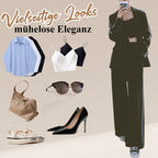 👑Elevate Your Style! Casual Lapel Blazer & Wide-Leg Trousers Set — Effortless Elegance💫