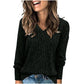 💖LAST DAY SALE 50% OFF✨Women's V Neck Long Sleeve Solid Sweater
