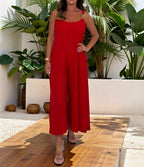 I love the 💓 women's solid-color loose jumpsuit, which is beautiful when you wear it