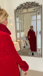 🎄Christmas Solid Color Pleated Midi Swing Dress – Soft Fabric, Elegant for Holiday Parties