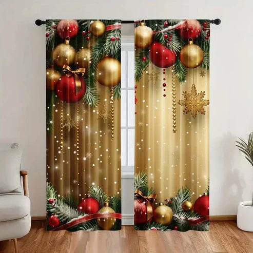 🎅 Christmas Sale 50% OFF🎄 Christmas Style Curtains🏡
