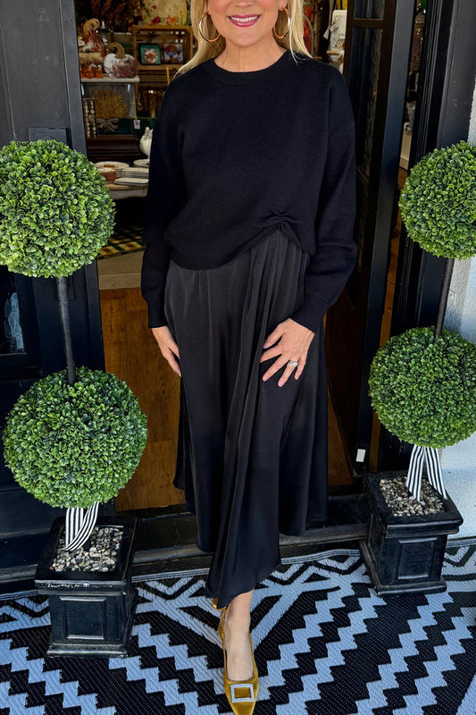 ✨ 53% OFF Limited Time! Women’s Best-Selling 2-Piece Set – Soft Blend, Twist-Knot Top + Flowy Maxi Dress (Flattering Fit)