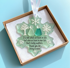 🌊Snowflake-Shaped Sea Glass Friendship Decor ❄✨ – Nature-Shaped, Handcrafted for Cherished Bonds