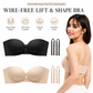 Removable Straps Wire-Free Gathering Bra