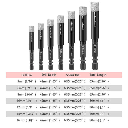 🔥HOT SALE🔥Hex shank drill bits for marble/tile/stone