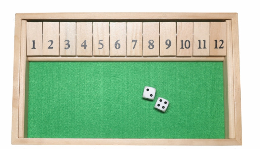 FUN FAMILY GAMES - Shut The Box Board Game