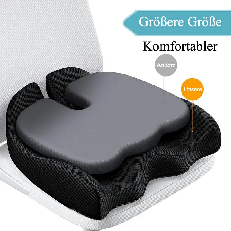 💺2025's Comfiest Memory Foam Seat Cushion - Eases Back & Tailbone Pain!