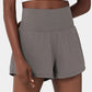 🔥 Limited time 53% OFF! Nylon high-rise yoga shorts 🎽 with side pockets 2-in-1