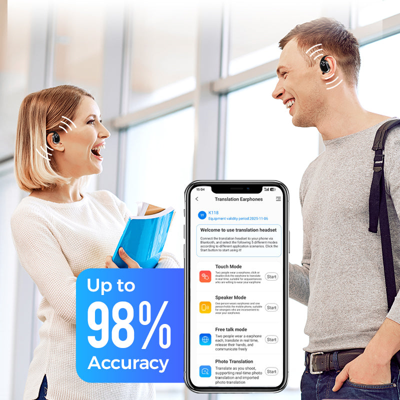 🎧🎅Early Xmas Sales - 75% OFF🔥AI Voice Translation Bluetooth Earbuds