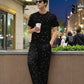 Men’s Short Sleeve Top & Wide Leg Pants 2-Piece Set 🩳✨ – Casual & Stylish for Everyday