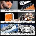 ⚡ 65% OFF Flash Sale！Double-Ring Portable Shaver – Perfect Gift for Every Guy