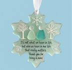 🌊Snowflake-Shaped Sea Glass Friendship Decor ❄✨ – Nature-Shaped, Handcrafted for Cherished Bonds