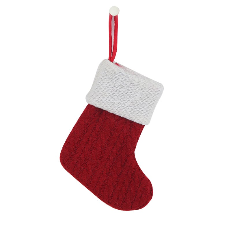 🌟🎄 Festive Christmas Must-Have! Cozy Knit Socks + Embroidered Candy Bag + Letter Stocking – Decor & Use in One!
