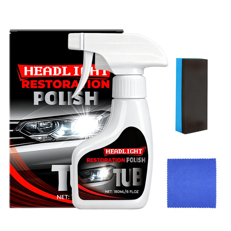 🚘Automotive Headlamp Restoration Fluid Kit✨ Restore Headlights in Minutes! No Tools Needed + UV Protection 🛠️🌟