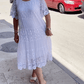 👗Plus - Size Friendly! 50% OFF Solid Color Lace Dress 🔥 | Short Sleeve