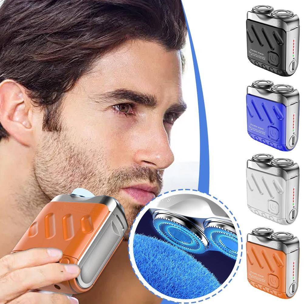 ⚡ 65% OFF Flash Sale！Double-Ring Portable Shaver – Perfect Gift for Every Guy