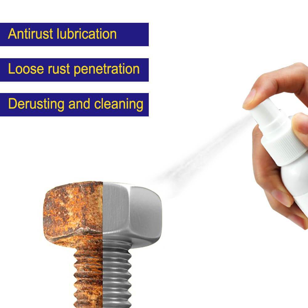 💪Powerful Rapid Rust Remover Spray – No Scrubbing, Safe for Iron/Steel/Home Hardware