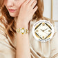 🌟The best|Vintage women's quartz watch with rhinestones, classic design, unique charm