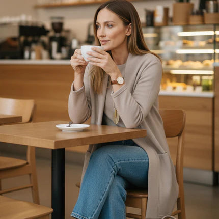 ⏳Time-Limited Special⏰Elegant 3-piece set including long cardigan, top and pants💞