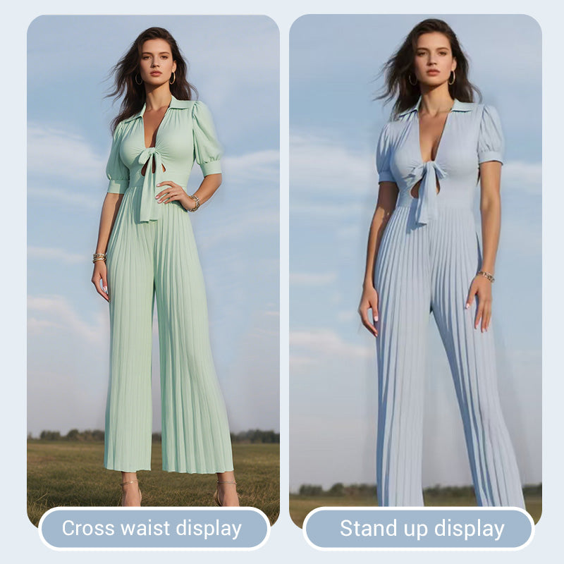 👗 Draped pleated × simple solid color, with gentle rhythm between walking, suitable for commuting and going out on the street!