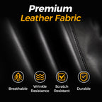 💥Fliwos® Men's Tough Vibe Leather Jacket – Slim Fit Design, Retro Hardware for Biker & Casual Looks